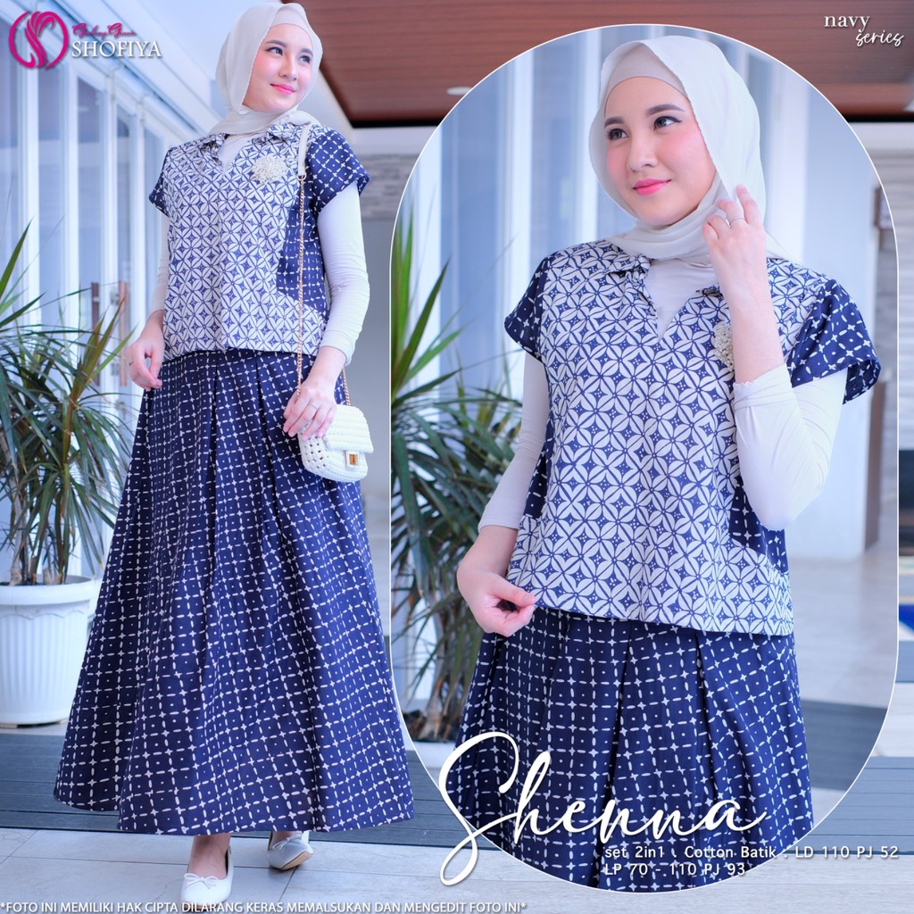 SHENNA SET BATIK Original By Shofiya Hijab