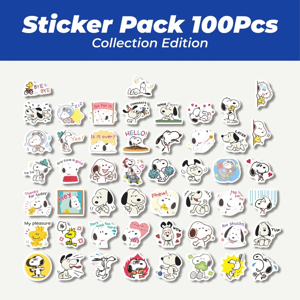 

Hot Stiker Kartun Snoopy V40 Lucu Anti Air Stikers Berperekat Waterproof Sticker Decal Buat Motor Helm Buku Journal Koper Casing HP Laptop Botol Minum