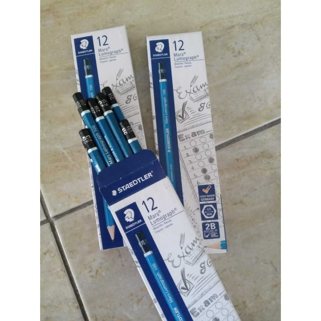 

GROSIR PENSIL 2B STAEDLER 2B 12 PCS 1 PACK / PENSIL UJIAN 2B STAEDLER / DAPAT DIBACA KOMPUTER//