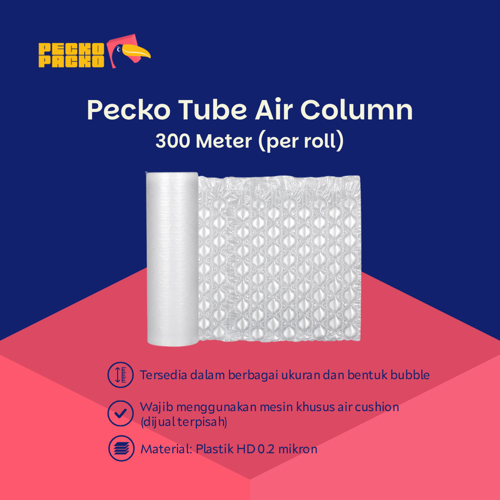 

PECKO ROLL AIR CUSHION Column BELUM POMPA 300 meter 300.000 cm dengan garis sobek Shockproof Tahan Banting bahan HDPE