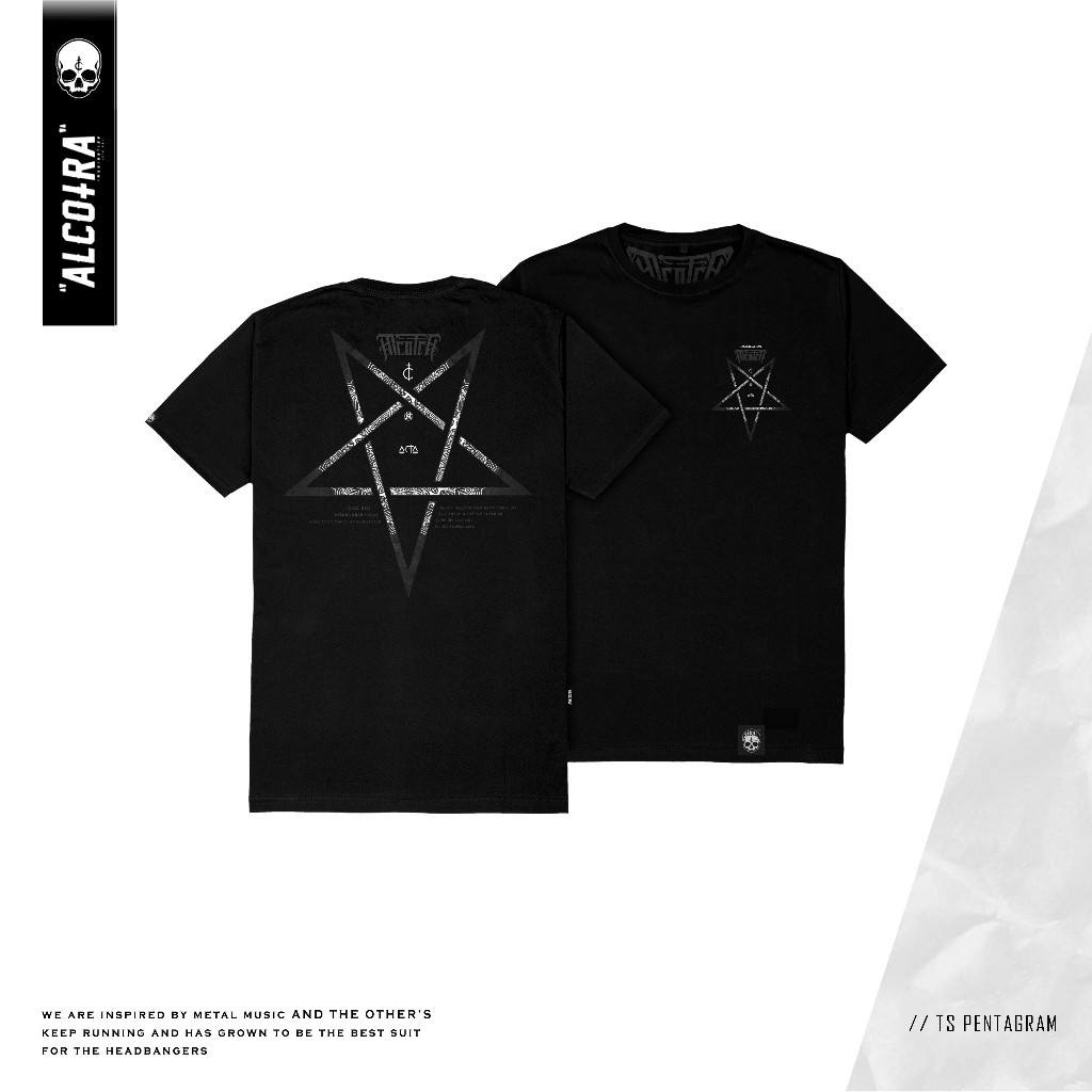 ALCOTRA_BALI TS PENTAGRAM // T-SHIRT PENTAGRAM UNISEX // KAOS UNISEX