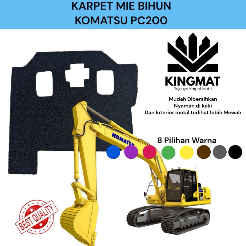 karpet excavator Komatsu PC 200