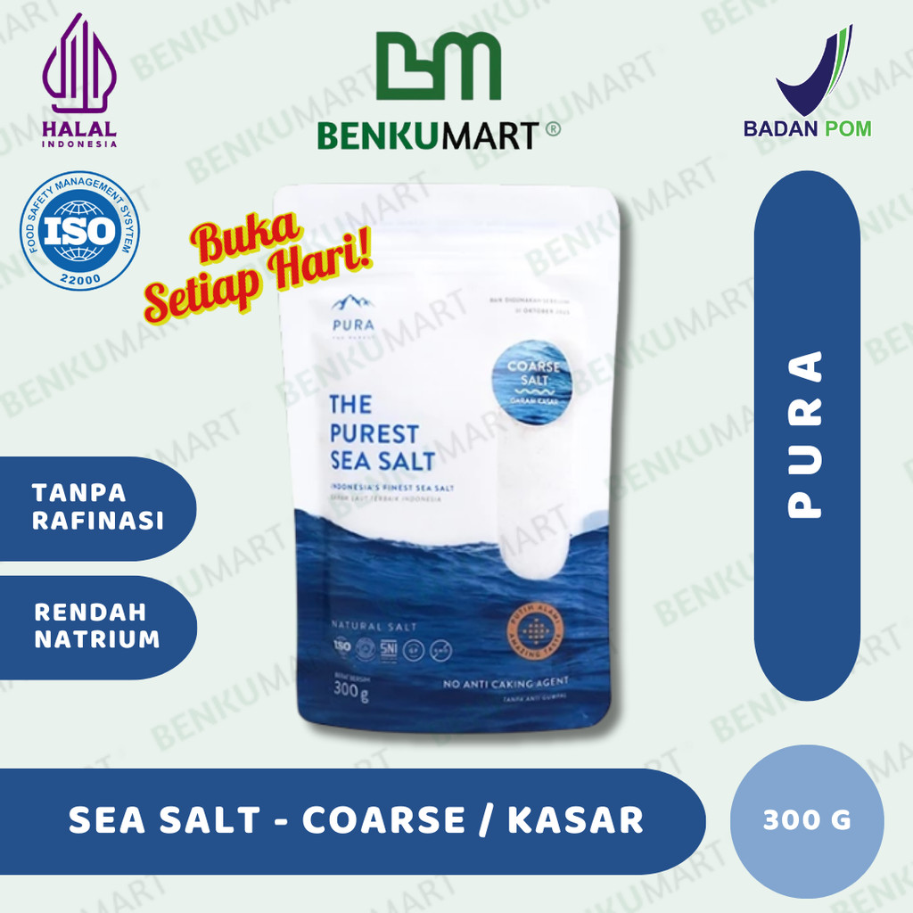 

Pura Sea Salt Coarse (300gr) - Garam Laut Kasar - Garam Organik - COARSE/KASAR