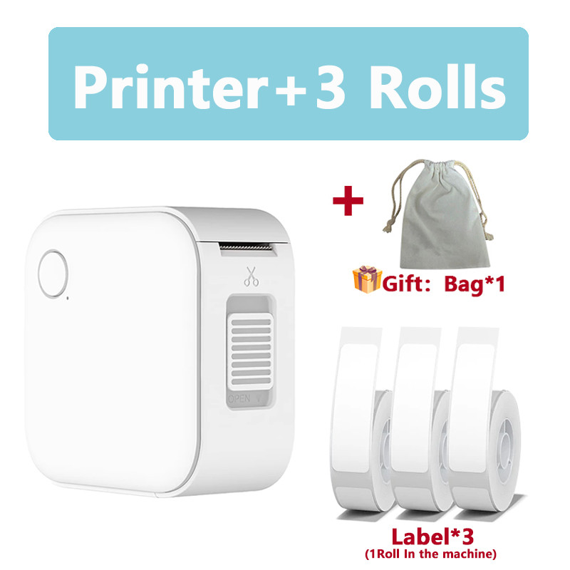 

Mini Portable Label Printer 203DPI Wireless Bluetooth High-definition Inkless Printing Similar As D11 D110 D101 Labeling Machine