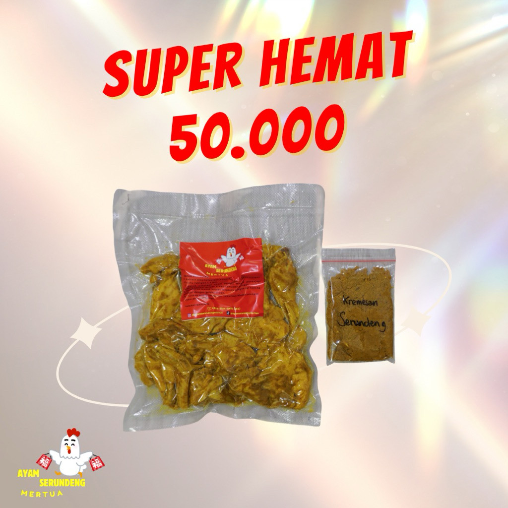 

AYAM UNGKEP SERUNDENG BUMBU KUNING FROZEN VACUUM BAG PAKET HEMAT