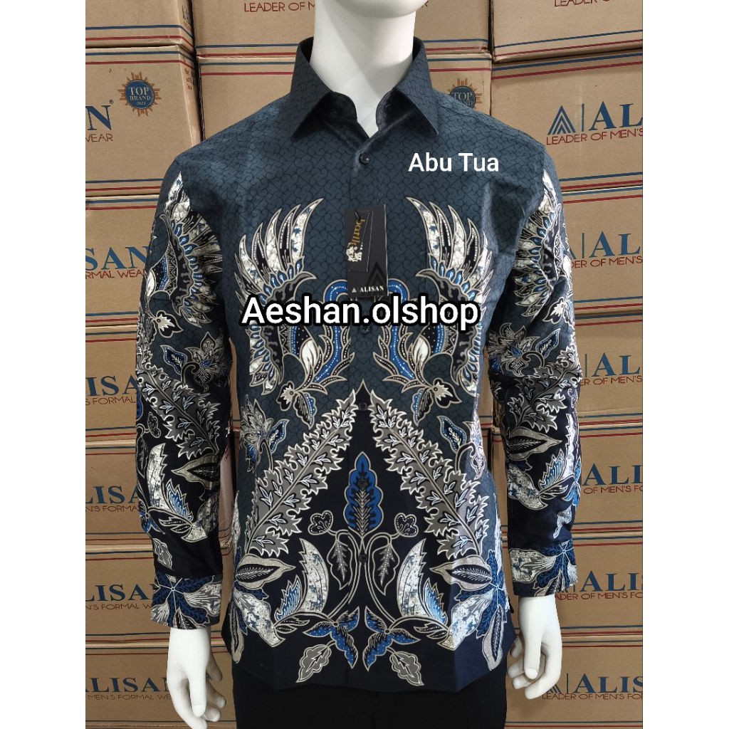 Alisan Kemeja Batik Printing SLIMFIT Panjang