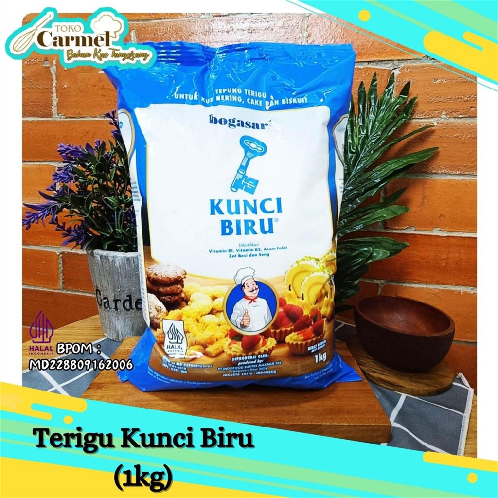 

Tepung Terigu Kunci Biru Premium 1kg