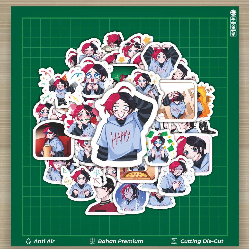 

HOT 50 PCS STIKER Stiker Kartun Schollboy Chic Stiker Fashion Cars Decal Dingin Kartu Album Custom Vinyl Anti Air- Sticker Aesthetic Buku Journal Koper Casing HP Tablet Laptop Helm Motor Botol Minum