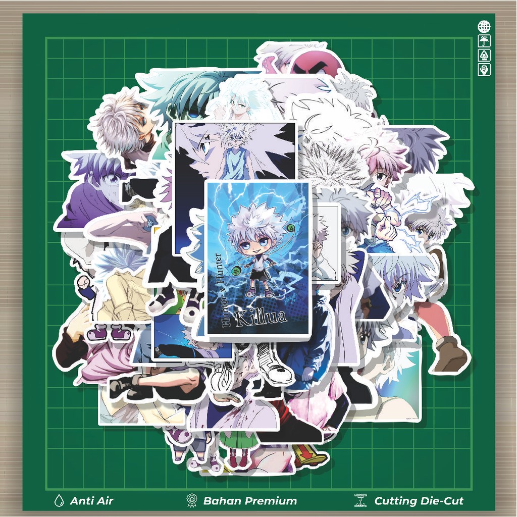 

HOT 50 PCS STIKER Stiker Anime Killlua (Hunter x Hunter) Stiker Fashion Cars Decal Dingin Kartu Album Custom Vinyl Anti Air- Sticker Aesthetic Buku Journal Koper Casing HP Tablet Laptop Helm Motor Botol Minum