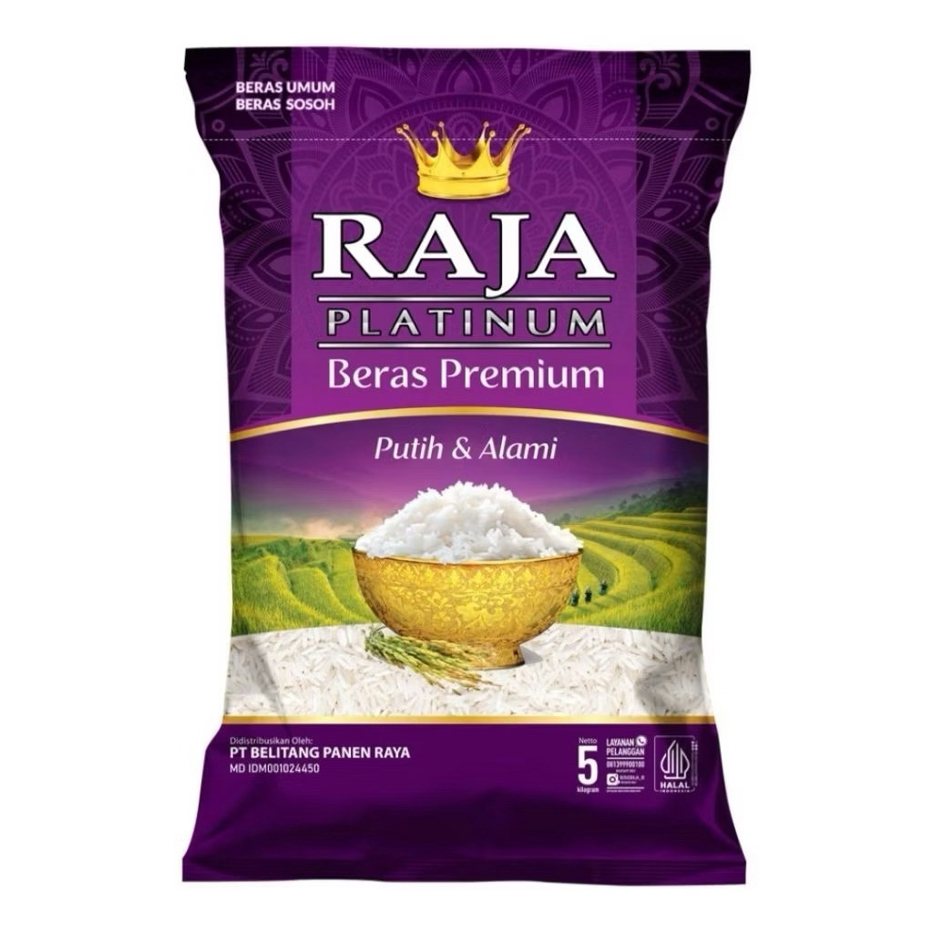 

HIRO - Beras Raja Platinum 5KG Pulen Premium