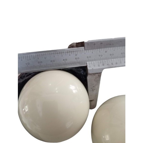 BOLA GACO BILLIARD / BOLA PUTIH POLOS UKURAN 2 3/8 HARGA SATUAN
