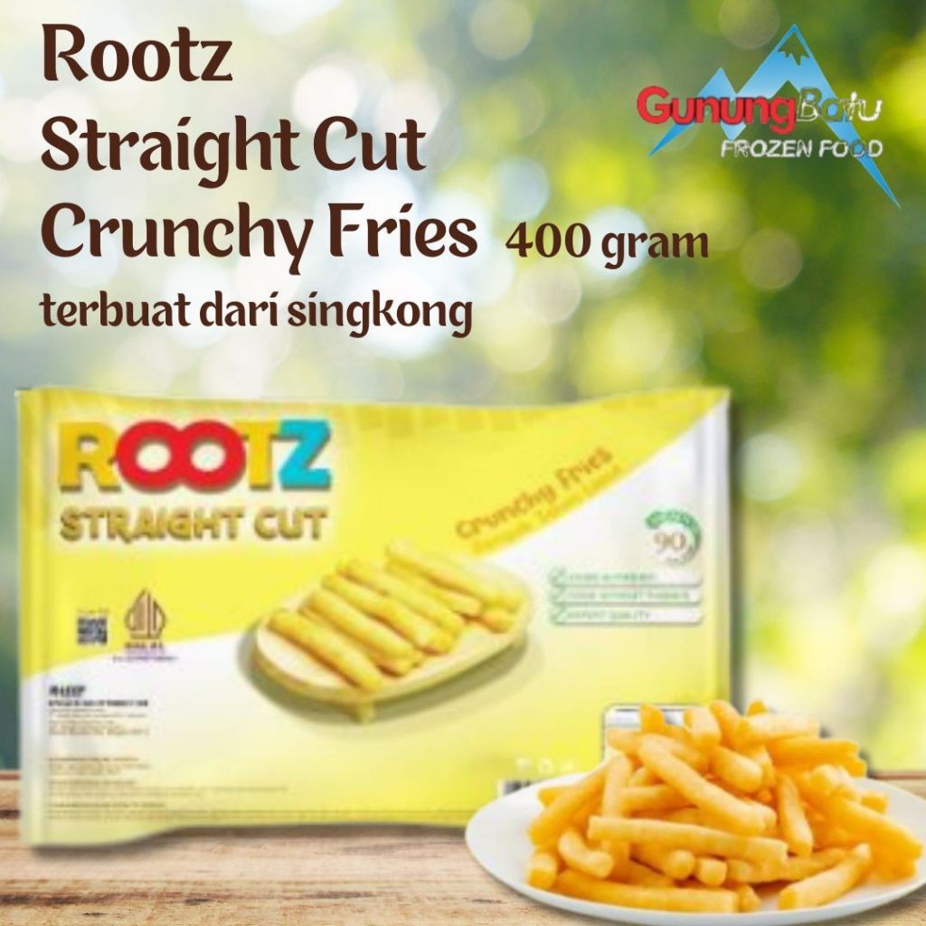 

ROOTZ CRUNCHY FRIES CASSAVA / SINGKONG
