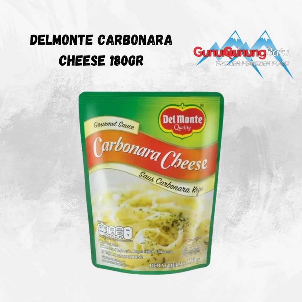 

DELMONTE SAUS CARBONARA CHEESE 180GR