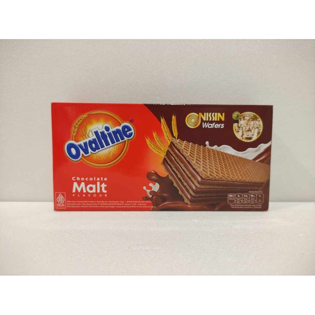

NISSIN OVALTINE WAFER 133GR CHOCOLATE MALT FLAVOUR - WAFER COKELAT MALT OVALTINE