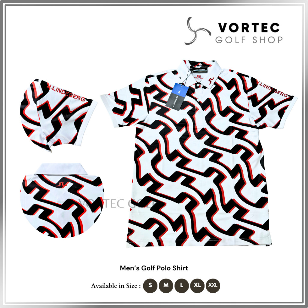 JL Golf Polo Shirt -Kaos Olahraga Golf Tennis Lari Paddle