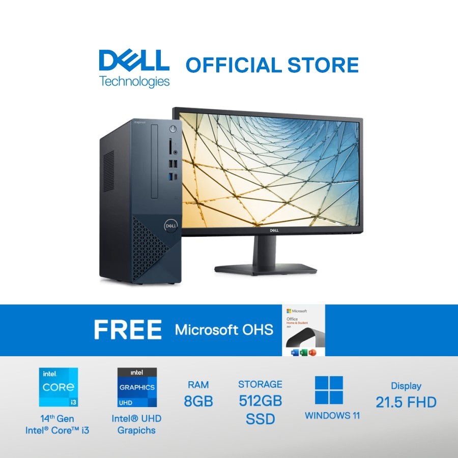 DELL INSPIRON 3030-i3-8GB-512 SSD UMA