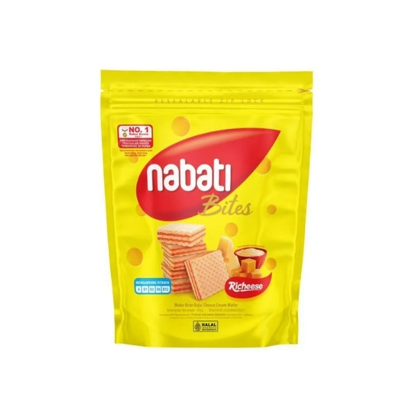 

NABATI RICHEESE WAFER KEJU POUCH 100 GR