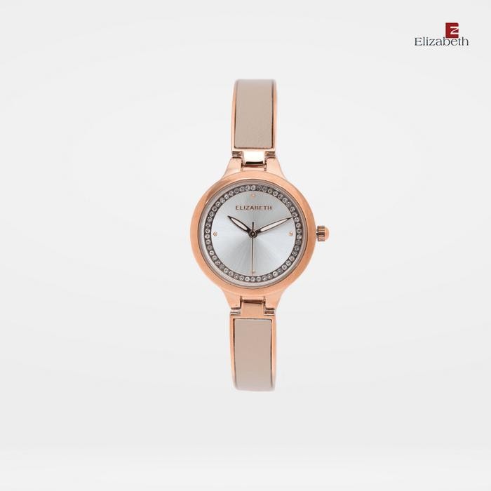 ORIGINAL Jam Tangan Wanita - Elizabeth | Chain Strap 2203-0683 - Rose-White