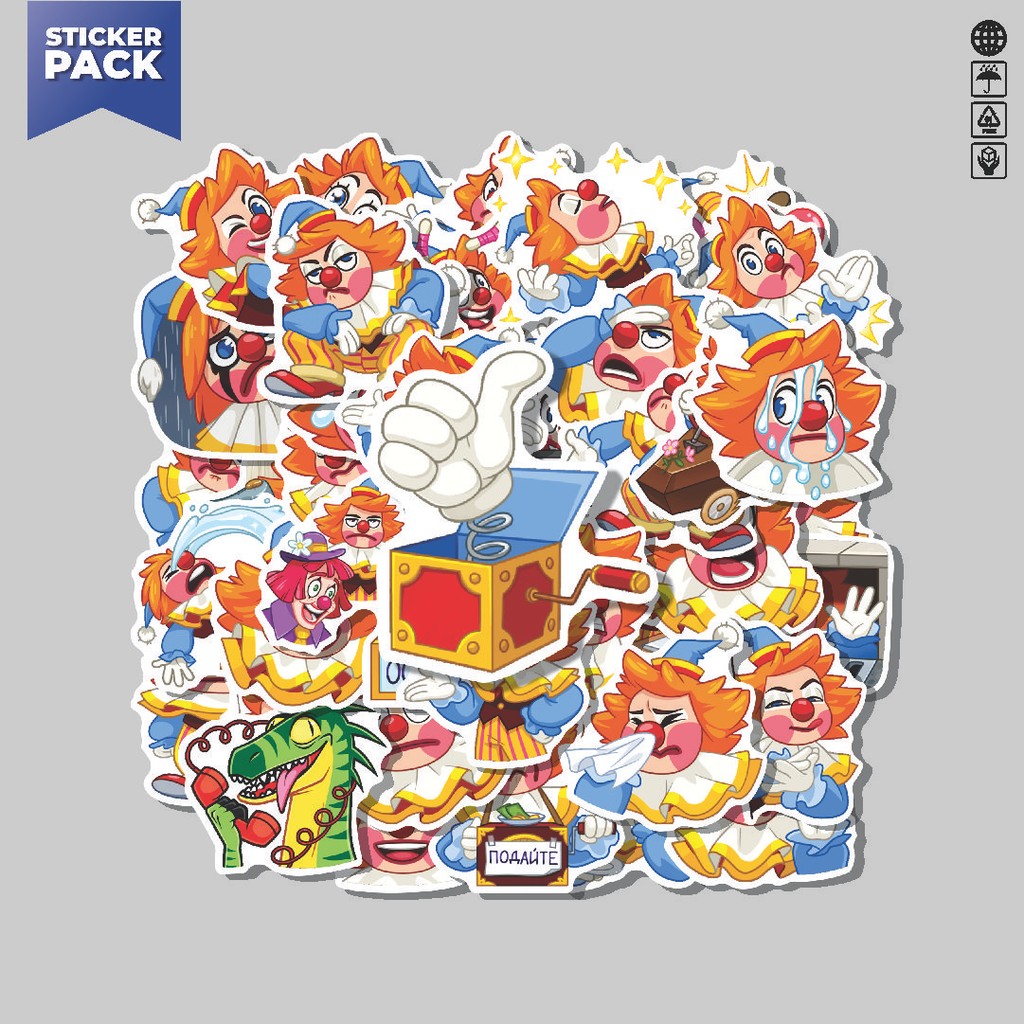 

[100PCS]Stiker Pack Stiker Kartun Vilya Aesthetic Vinyl Anti Air Dekorasi Sticker Laptop Buku Journal Koper Helm Casing HP Gitar Helm Skateboard