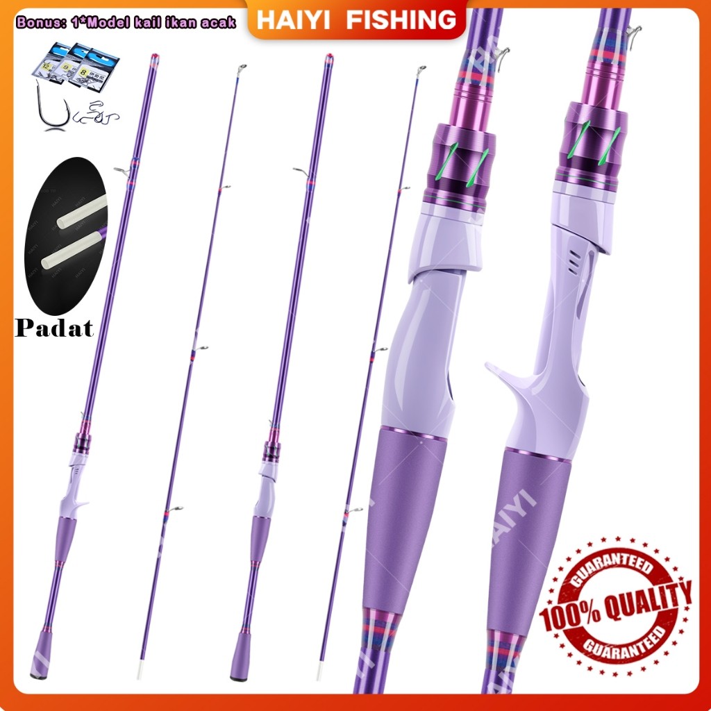 HAIYI FISHING Baru Ultra Ringan Casting Rod Medium Joran Pancing Karbon M Gaya Baru Joran Melompat P