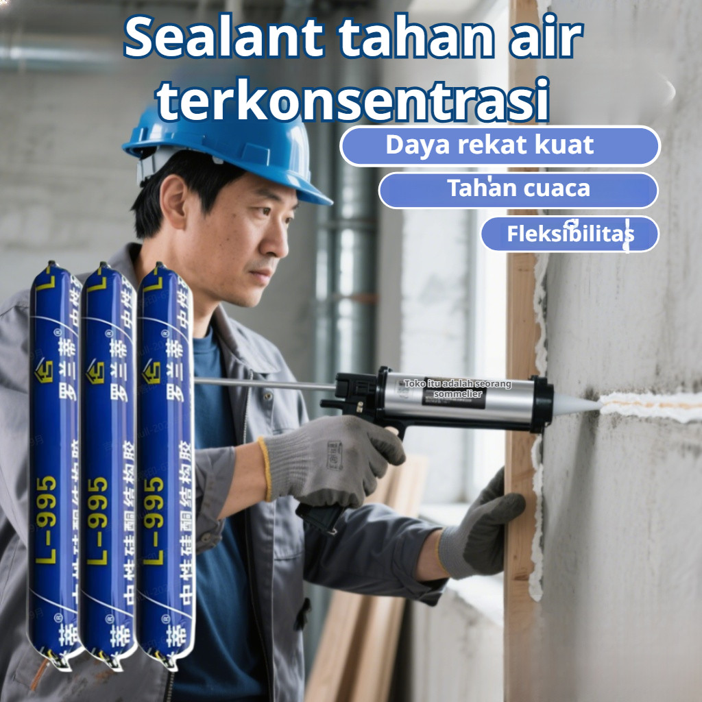 Silicone Sealant Perekat Kaca Lem Kaca Silikon Netral 995 - Perekat Super Kuat, Tahan Air & Panas Ma