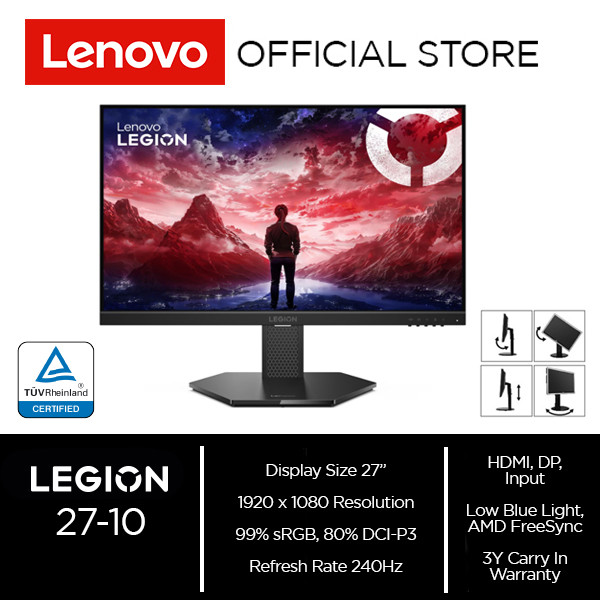 Lenovo Monitor Legion 27-10 27" FHD 240Hz