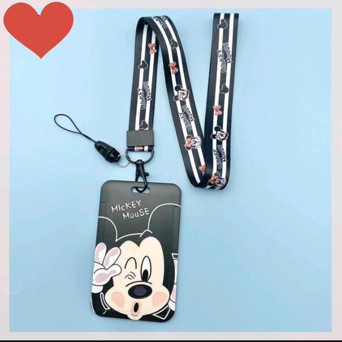 

Kalung Holder Kartu Lucu Karakter / ID Card Holder Name Tag Disney (Mickey, Minnie, Daisy, Donald) - Mickey Kalung by Summerstore official