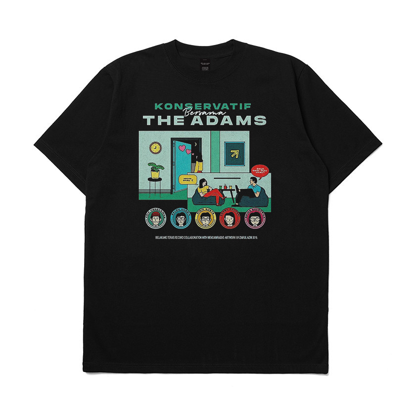 T-Shirt Band The Adams Konservatif Tebal 24s