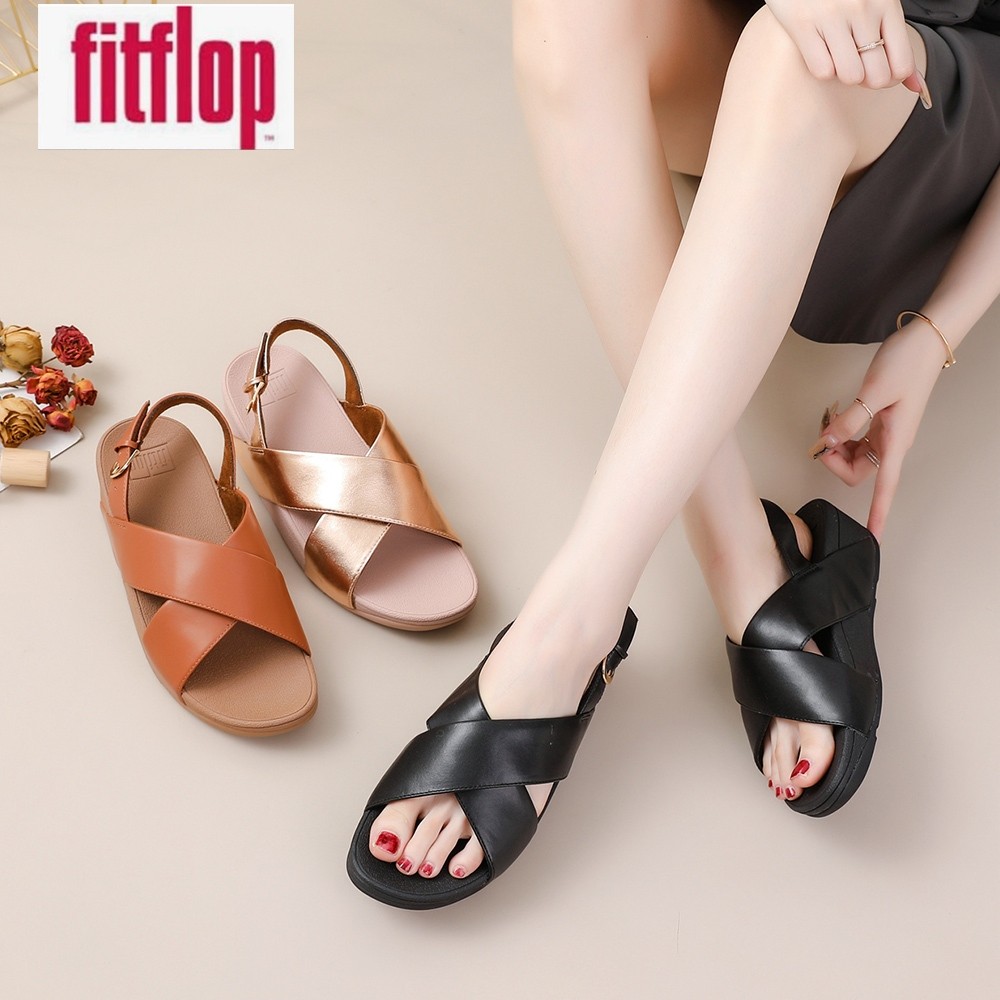 Fitflop Sendal Ringer Tali Slingback Crystal Tali Skinny Leather Flip Flop Slipper Wanita Sepatu san