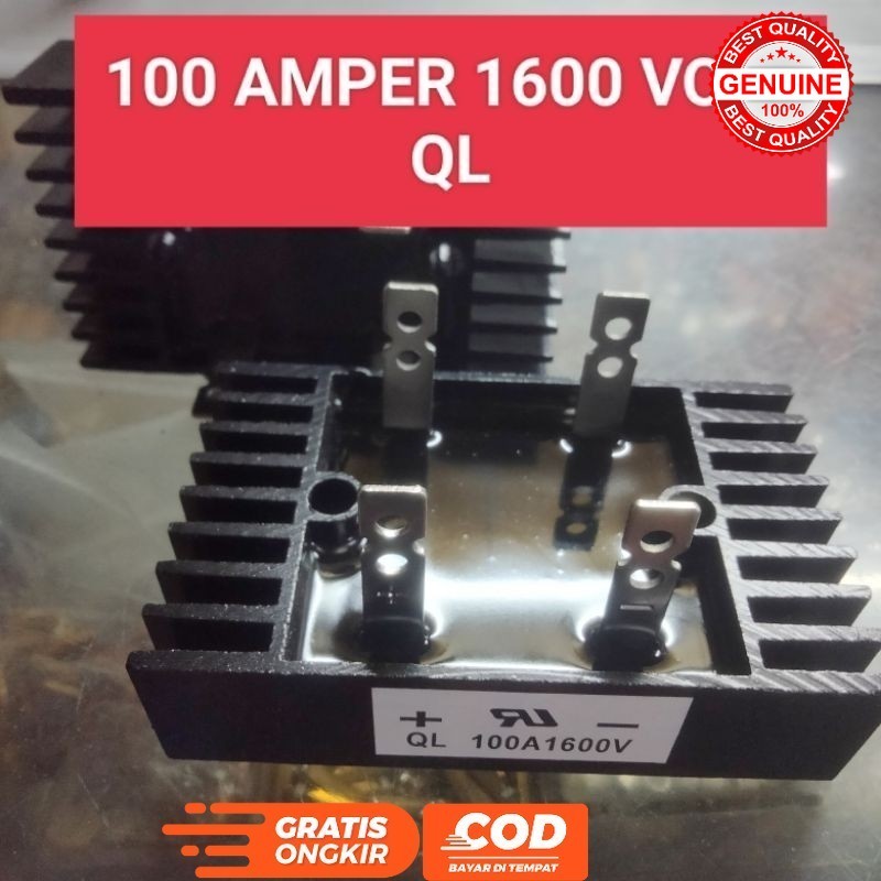 DIODA KUPROK QL 100 AMPER 1600 VOLT DIODE KIPROK 100A 1600V HEATSINK QL