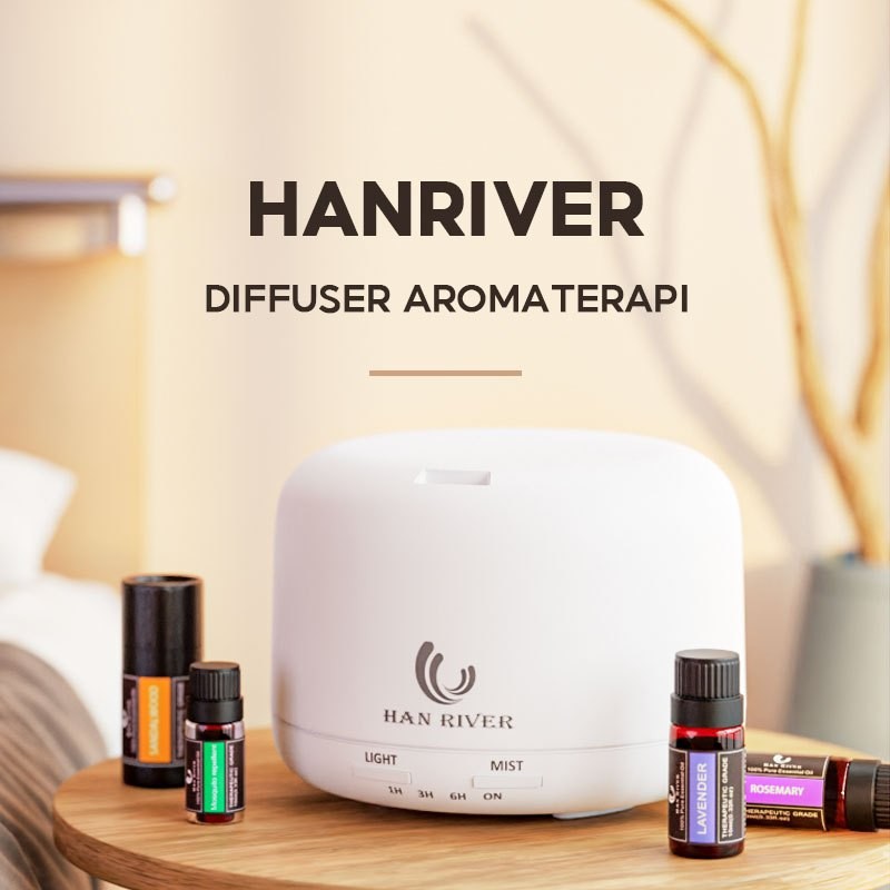 HAN RIVER Diffuser 14W Humidifier Diffuser Aromatherapy 500ML