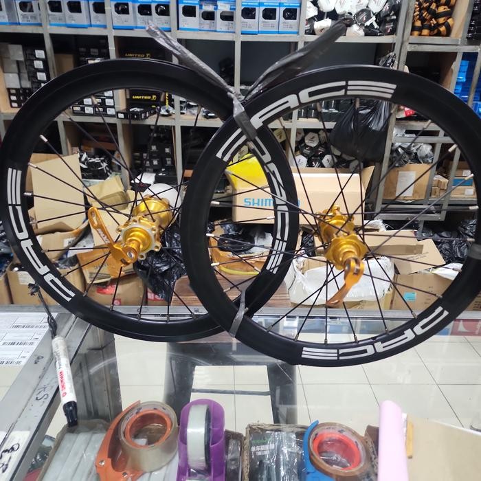 Wheelset Velg Set 16 Plus 349 MXL RACE Disc Brake 16+ 349 Roda Sepeda Set Velg Lengkap Depan Belakan