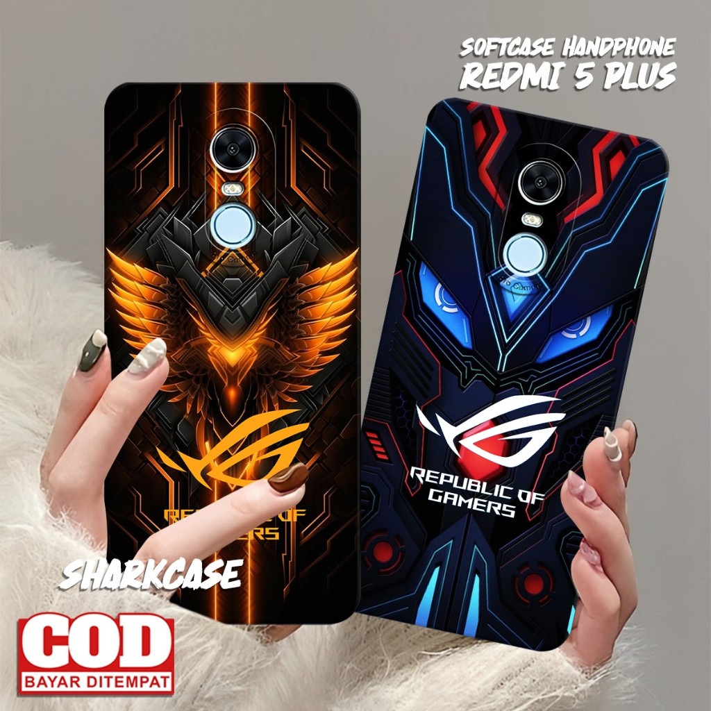 Softcase REDMI 5 PLUS / REDMI 5 / REDMI 6 / REDMI 7 / REDMI 8 / REDMI 8A PRO  Motif Rogg Gamars Terb