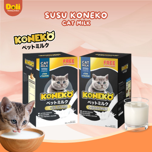Susu Kucing Koneko Milk Cat 20g Susu Kucing Rendah Laktosa Milk Cat Koneko 20g Susu Kucing Kitten