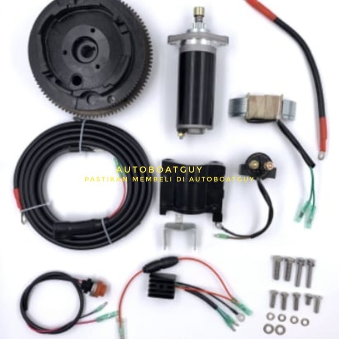 Electric Starter Kit Mesin Tempel Yamaha 15 PK HP KAPSUL 63V