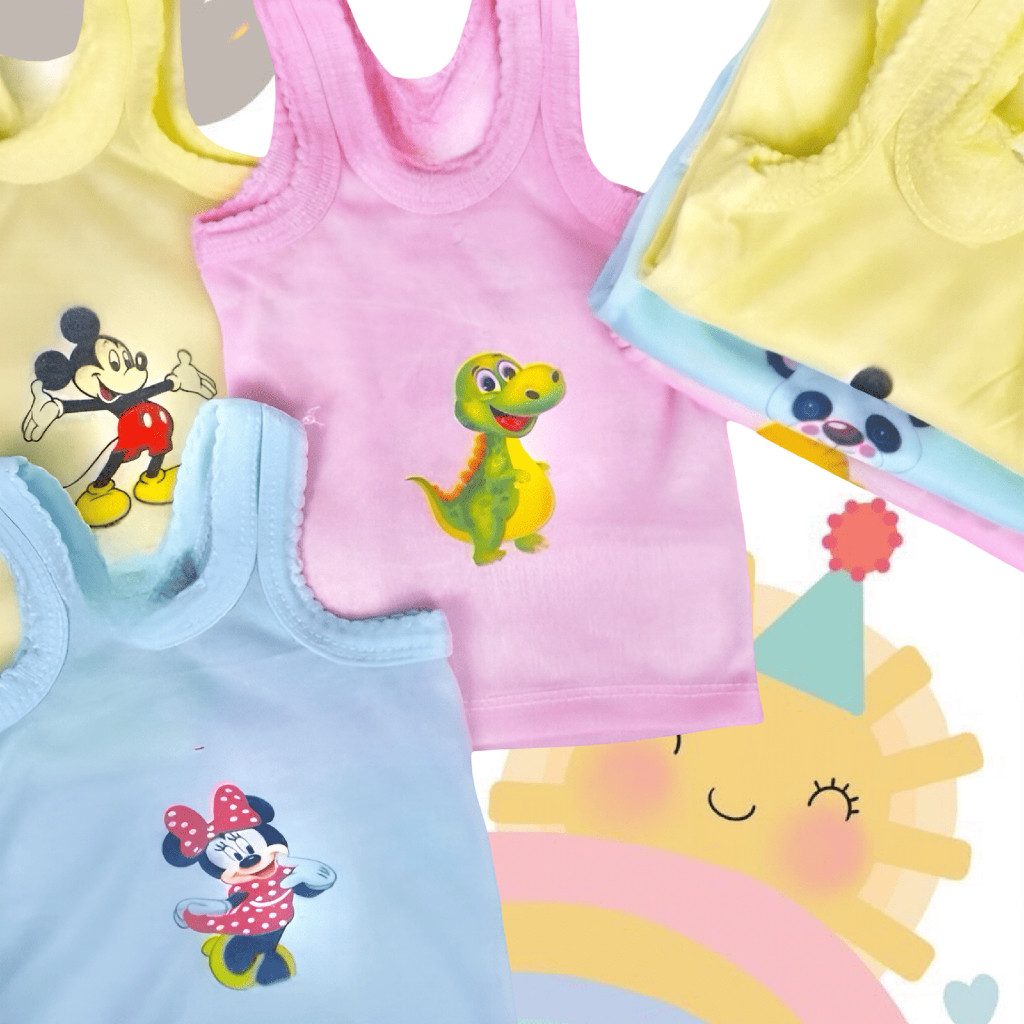 Ooppi - Kaos dalam Sablon Anak | Singlet Karakter anak Lucu | Kaus Kutang | Baju sangsang