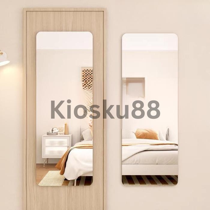 Cermin Gantung Full Body Cermin Aesthetic Cermin Dinding Cermin Full Body Frameless Cermin Gantung A