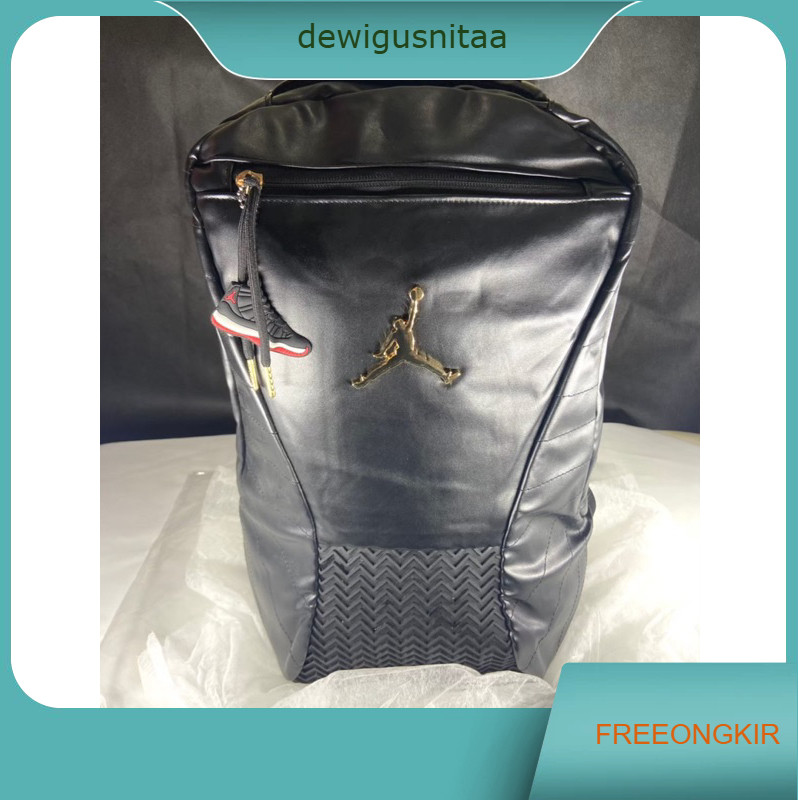 AIR JORDAN RETRO 12 LEATHER BACKPACK / JORDAN BACKPACK / JORDAN BAGPACK / TAS RANSEL JORDAN