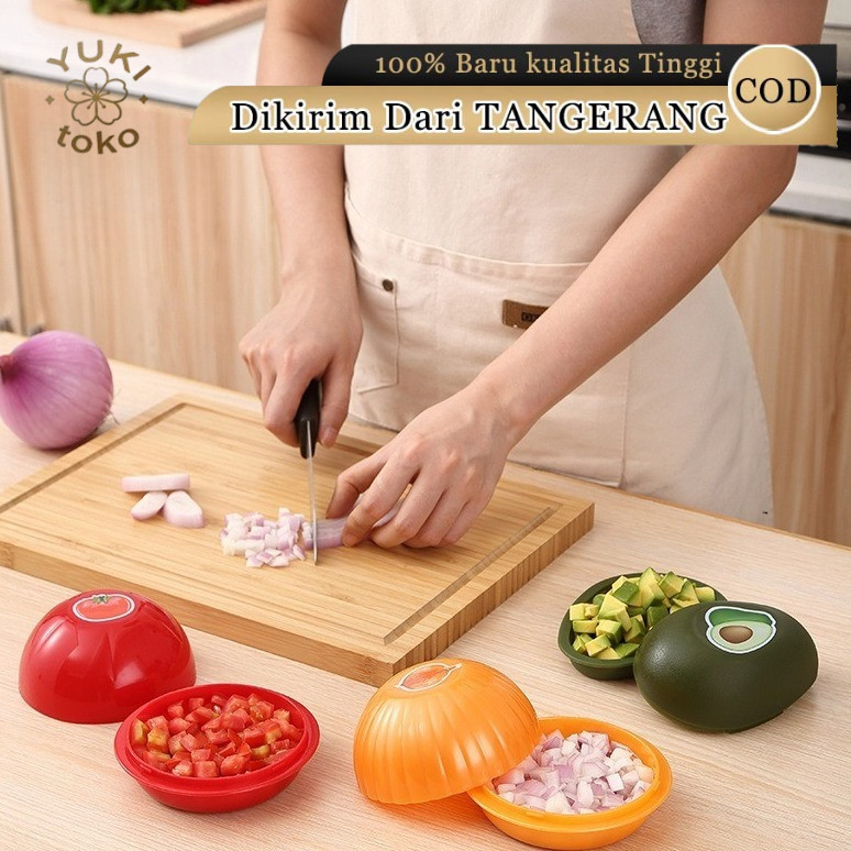 Kotak Penyimpanan Kulkas Penyimpanan Buah Alpukat Tomat Bawang Storage Box untuk Kulkas Wadah Simpan