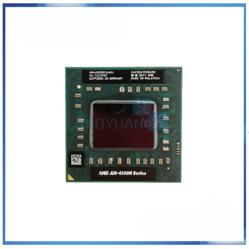 AMD laptop Mobile A10 4600M A10-4600m AM4600DEC44HJ original Socket FS1(FS1R2) CPU 4M Cache/2.3GHz/Q