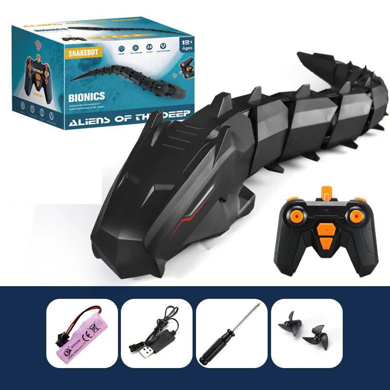 RC Boa Constrictor Swimming In Water Remote Control Snake 4 Electronic Animal Funny Fish Electric Sw
