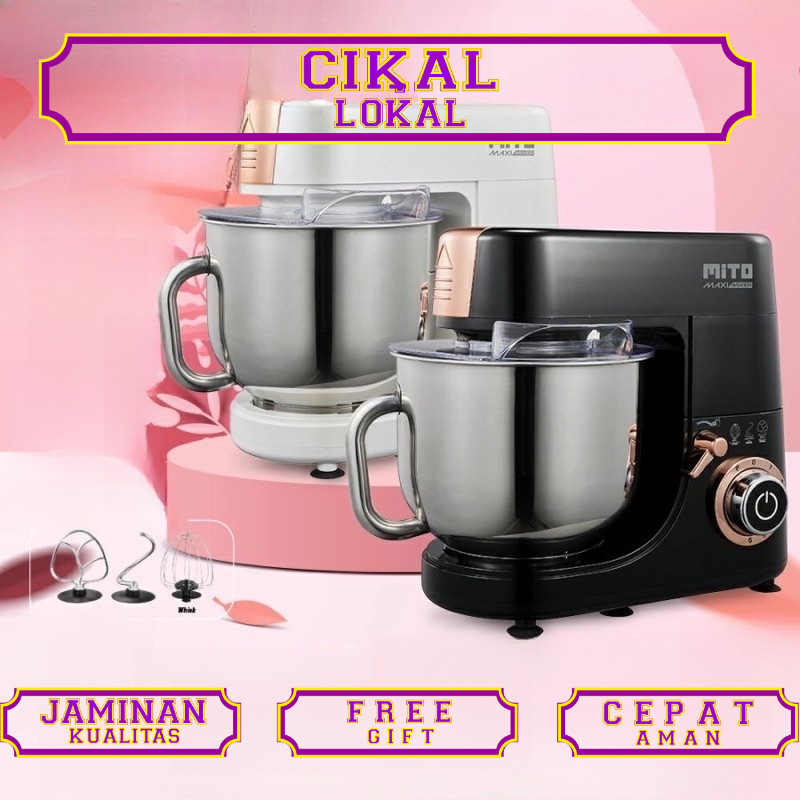 MITO MITOCHIBA STAND MIXER MX700 MX 700 MANGKOK STAINLESS BOWL MIXER KAPASITAS BESAR 7 LITER