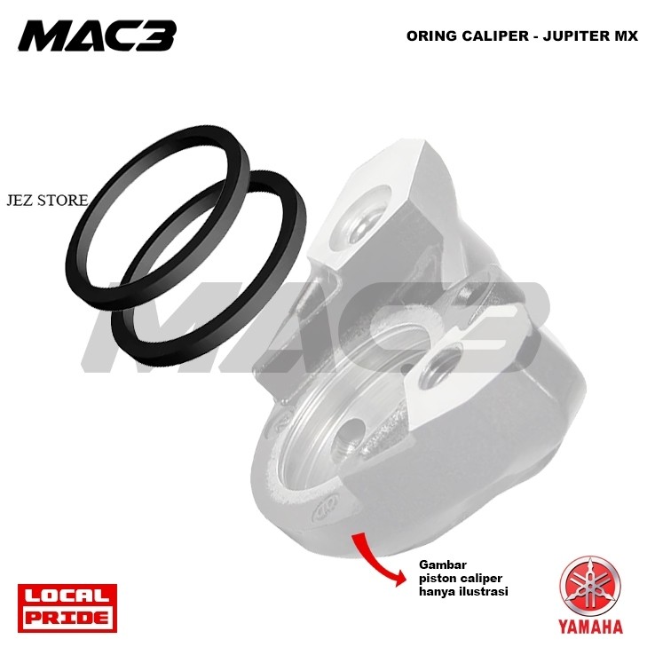 MAC3 Oring brake caliper Jupiter MX  Seal oring kaliper Mio M3 Oring karet seal piston kaliper cakra