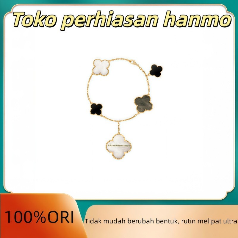 100%ORI Van Cleef & Arpels Van Cleef & Arpels Alhambra Four-Leaf Lucky Series Five-Leaf Clover 18K G