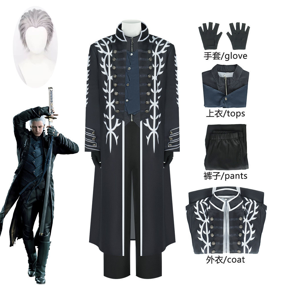 Devil May Cry 5 Adult Woman Disguise Vergil Cosplay Anime Cosplays Women's Costumes Halloween Costum