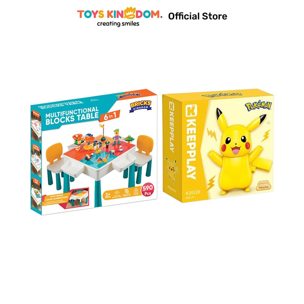 Toys Kingdom Bricks Kingdom Set Meja Kursi Anak Free Keepplay Set Pokemon Kuppy Pikachu Toys Kids To