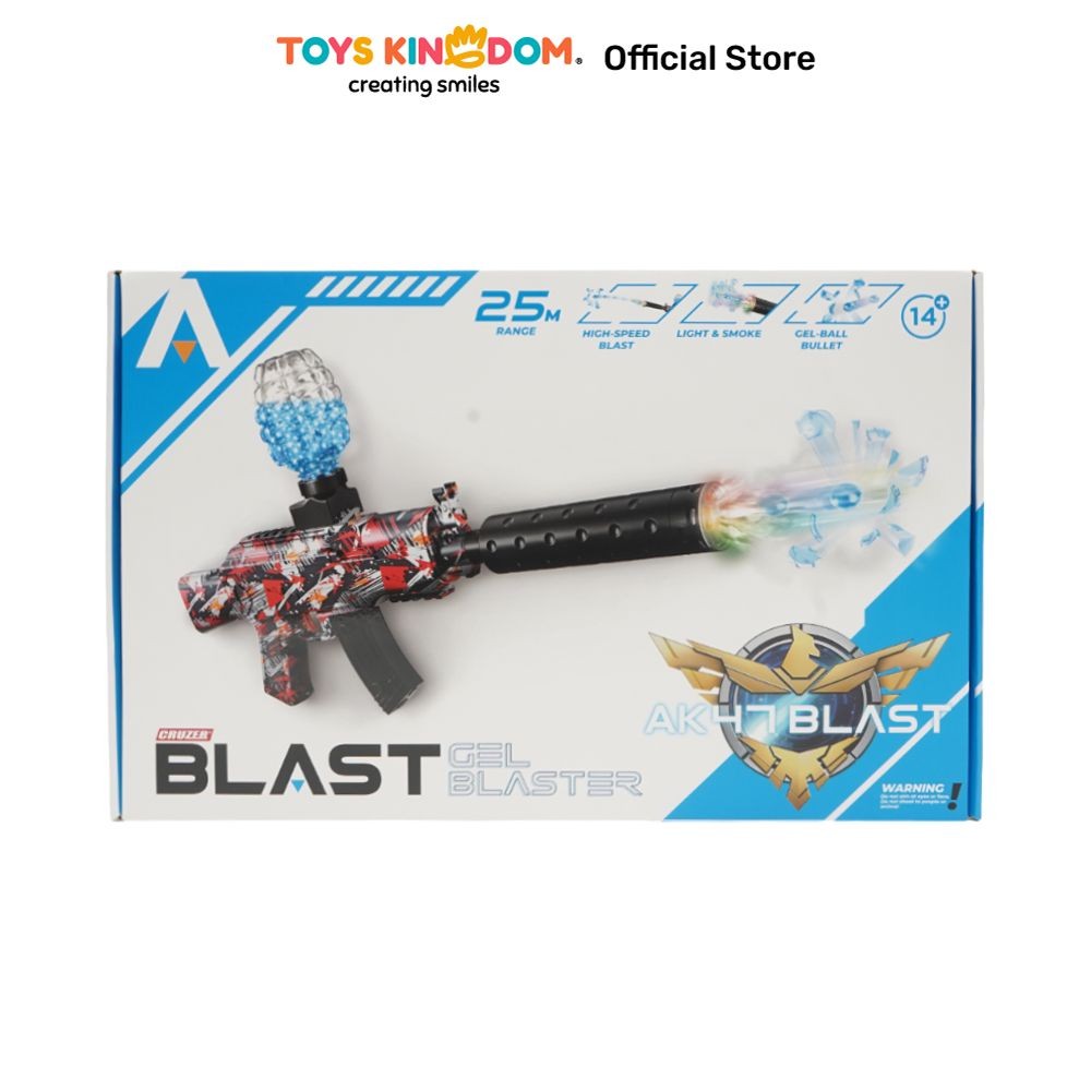 Toys Kingdom Cruzer Blast Gel Blaster Ak47 Sound & Light - Mix Toys Kids Toy Senjata Tembak Gun Toys