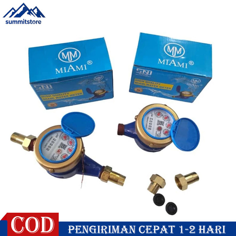 Meteran Air Body Besi 1/2” merk IMD / Meteran Air 1/2” inch PDAM PAM / Meteran air