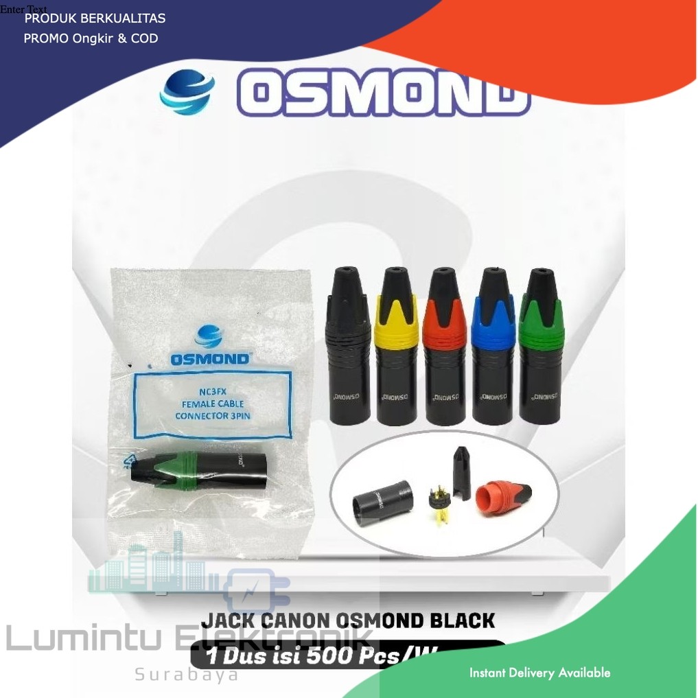 Jek Canon jek XLR male  Osmond