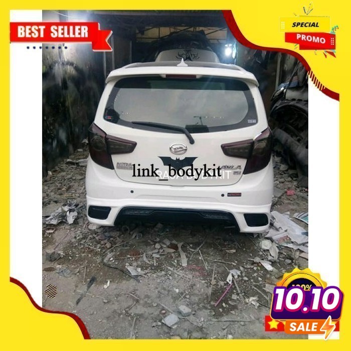 Bemper Body Kit Bodykit Belakang Agya Yaris Trd Grade-A  Lentur-Tebal-Kuat (Fiber Duraflek)